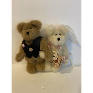 Boyds Bears Collectables Mr. & Mrs. Dooright Wedding Bears Plush Stuffed‎ Toy